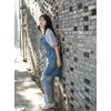 Pincy Denim Apron, Unisex Adjustable Bib Apron with Pockets for
