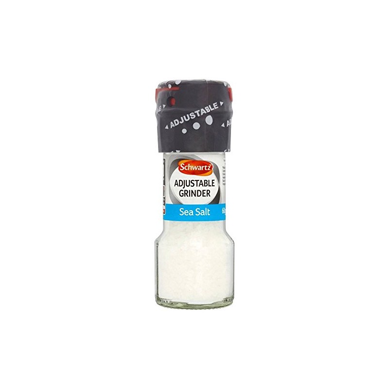 Schwartz Sea Salt Adjustable Grinder (60g) - Pack of 2
