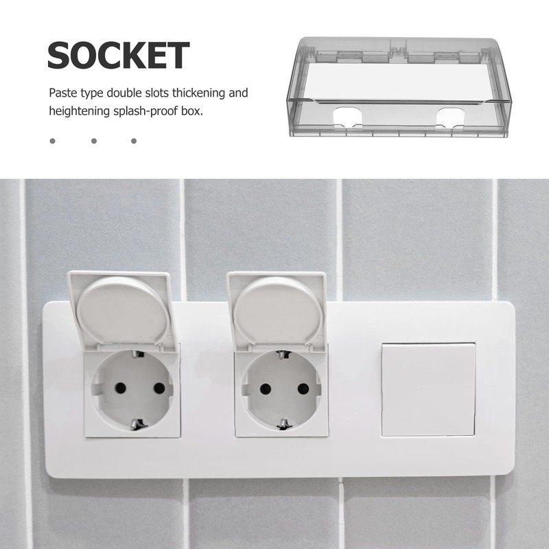 DOITOOL Flip Weatherproof Cover Outlet Cover: 2 Pack Outlet Cover