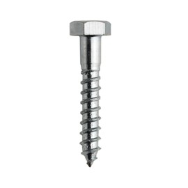 DOJA Barcelona Hexagon Wood Screws Assorted Screws Pack 50-5 x 60 mm Hexagonal Screw Key Screws Galvanised Steel Pull Screws Construction Woodworking Interior Design