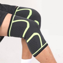 Fitness Hiking All-in-One Compression Knee Support 2+1 Set Sleeve Black XL 2PCS + Straight Strap 1PC