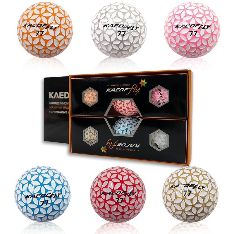 Kaede Fly Distance Golf Balls (Half Dozen) 2 Tone Colored