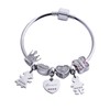 LuckyLy Charms para Pulseras de Mujer, Dije de Niño, Acero