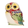 Metal Trinket Box Owl Shape Shiny Exquisite Zinc Alloy Jewelry