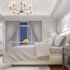 OLIVIA ROCCO Flannelette Fitted Sheets Super Soft Brushed Cotton Bed Sheet Thermal Warm Cosy Breathable Hypoallergenic Extra Deep Luxury Bedding, WHITE/NATURAL SUPER KING