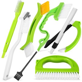 NUOLUX Brush, Cleaning Tool, Gap Brush, Bath Cleaning, Mini Hand Type, Set of 8, Air Conditioner, Cleaning, Easy to Clean, Kitchen, Bathroom Washer, Tub, Groove, Washing Machine, Drain Outlet, Screen