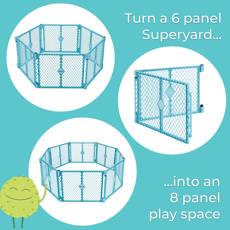 Toddleroo by North States - Superyard 2-Panel Extension: 65.5 Inch