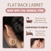 FANSING FANSING 20g Cartilage Earring Gold Tragus Stud 5mm CZ