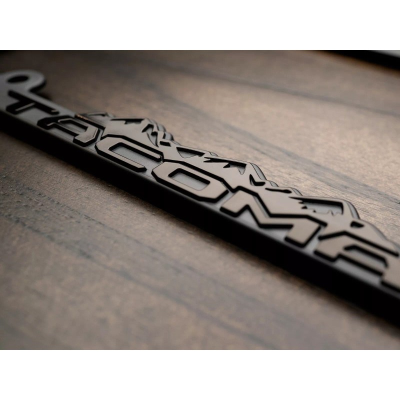 CCG (2) TRD Tacoma Blackout license plate frames Toyota Taco