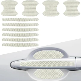 10 Piezas, Pegatinas de Manija de Puerta de Automóvil, Pegatinas para Espejos Retrovisores, Protección Arañazos, Coche, Protector Puerta Auto