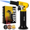TBTeek Butane Torch with Fuel Gauge T907, One-hand Operation Kitchen