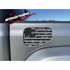 ANYStickerYouWant Distressed American Flag Gas Cap Vinyl Decal Sticker Fits Jeep Gladiator