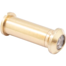 Stone Harbor Hardware Door Viewer, 160 Degrees, 1/2" Bore Hole, Adjusts from 1-3/8" to 2-1/4", Polished Brass