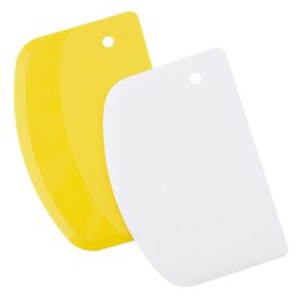 Luter Dough Scraper Card Dough Cutter Bowl Scraper Dough Bread Cutter for Baking, Plastic