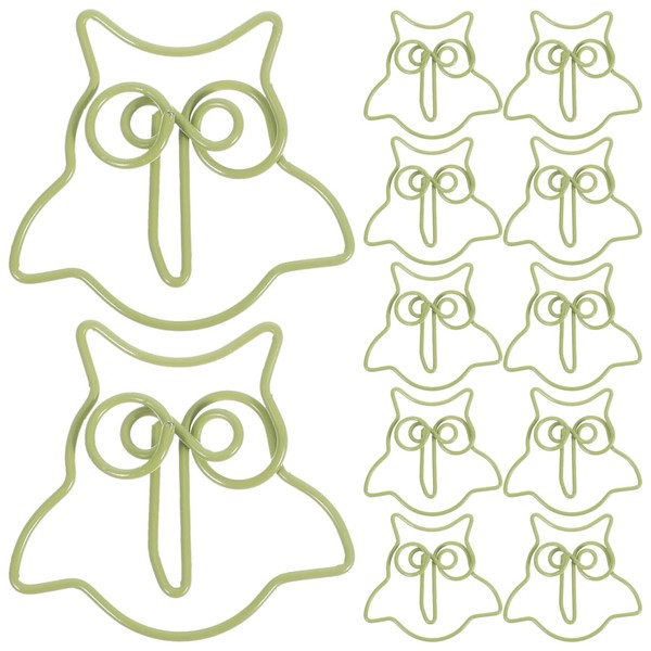 TEHAUX 50pcs Cute Paper Clips, Owl Shape Paper Clips, Fun