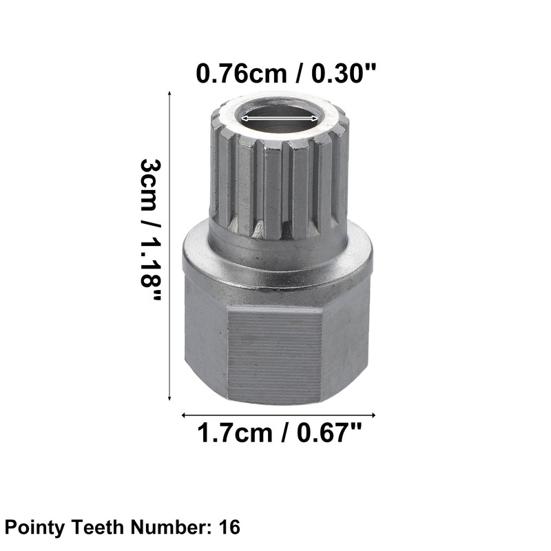 X AUTOHAUX Car Wheel Lock Lug Nut Socket Key Wheel