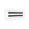 QuietCool 14x4 Modern Design AC Grille - Aluminum White -