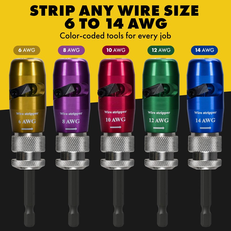 Wire Stripper for Drill - Electrical Wire Twister Tool for