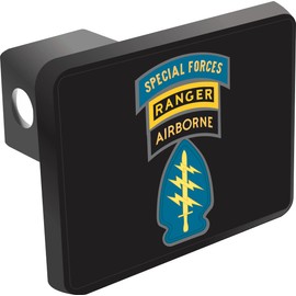 U.S. Army Special Forces with Airborne & Ranger Tab Hitch Cover