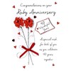 Ruby Wedding 40th Embellished Anniversary Greeting Card Just To Say