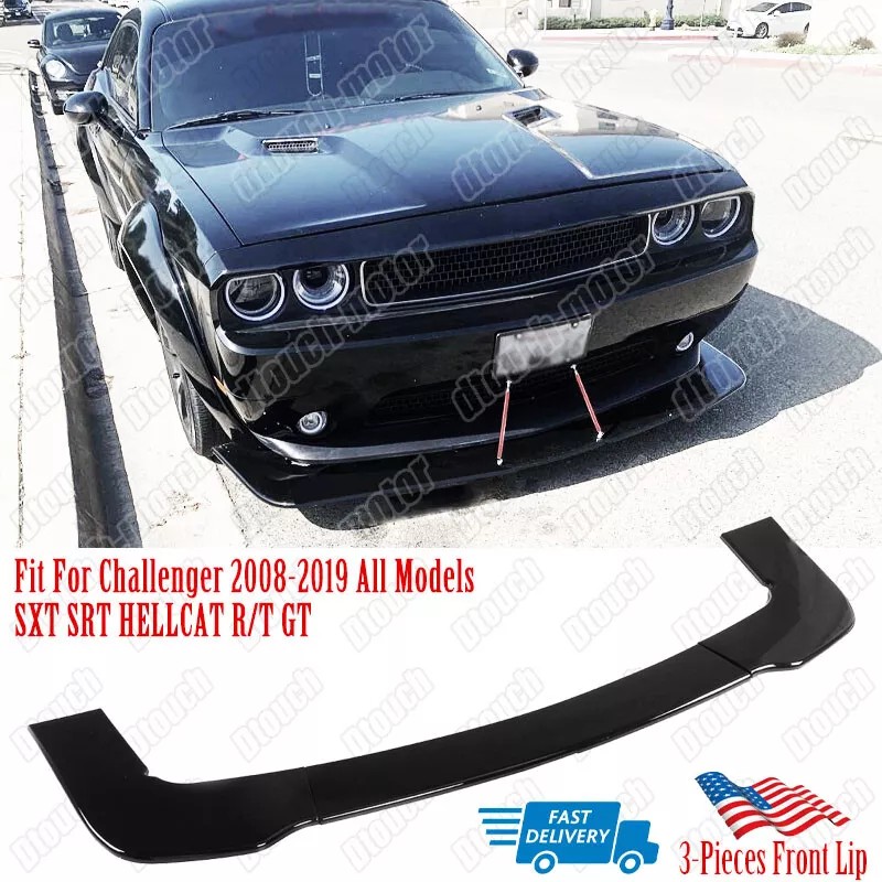 DTOUCH Front Lower Bumper Lip Spoiler Splitter Kit For Dodge