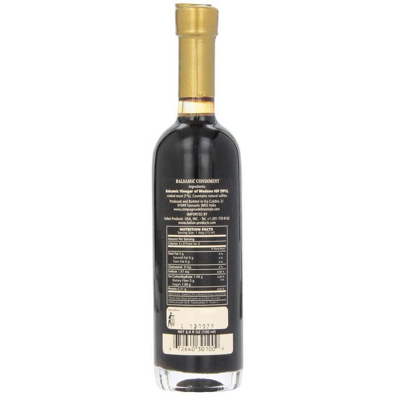 Compagnia Del Montale Balsamic Vinegar Vigna Oro, 3.4-Ounce Unit