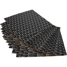 Rockville ROCKMAT 37-15 Sound Deadening Mat, 60 mil Butyl Aluminum Foil Sheets, 37.5 Sq Ft Coverage, Peel and Stick Automotive Soundproofing and Vibration Damping for Doors Floors Trunk