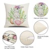 Meagtlva Rabbit Easter Pillow Covers 18x18 Set of 2 Easter