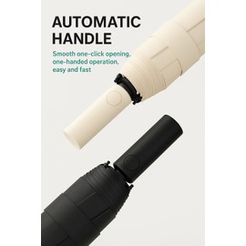 iddperffy Automatic Folding Umbrella – Large 41.7 Inch Canopy, Windproof & UV Blocking Travel Umbrella, Water-Repellent, Auto Open and Close, Durable for Commuting & All Weather