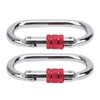 2 Pcs Aerial Yoga Mountaineering Buckle O Type Lock Runway