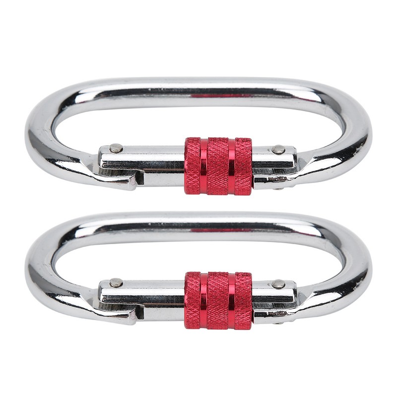 2 Pcs Aerial Yoga Mountaineering Buckle O Type Lock Runway