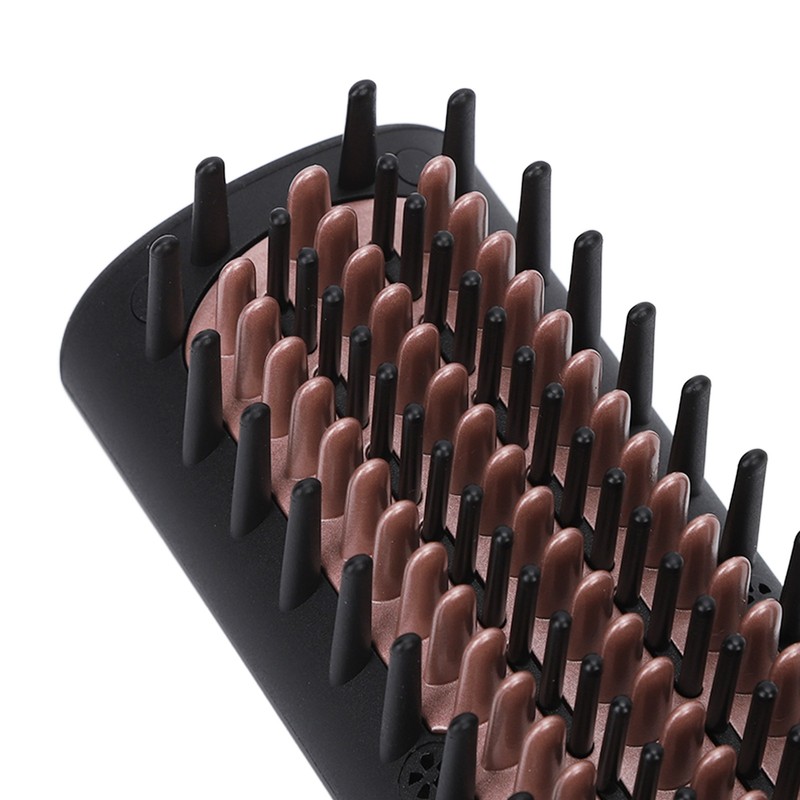 Hot Comb Electric Folding Design Ergonomic Handle Curls Straight Hair