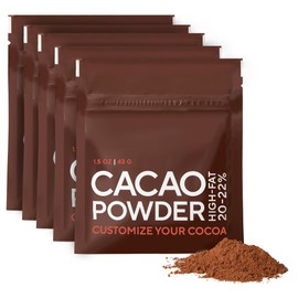 Selefina Spices: Cacao Powder, High Fat (20-22%), Unsweetened, 5-Pack