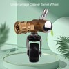 Undercarriage Cleaner Swivel Wheel with 1/4in Quick Connector Brass Pressure