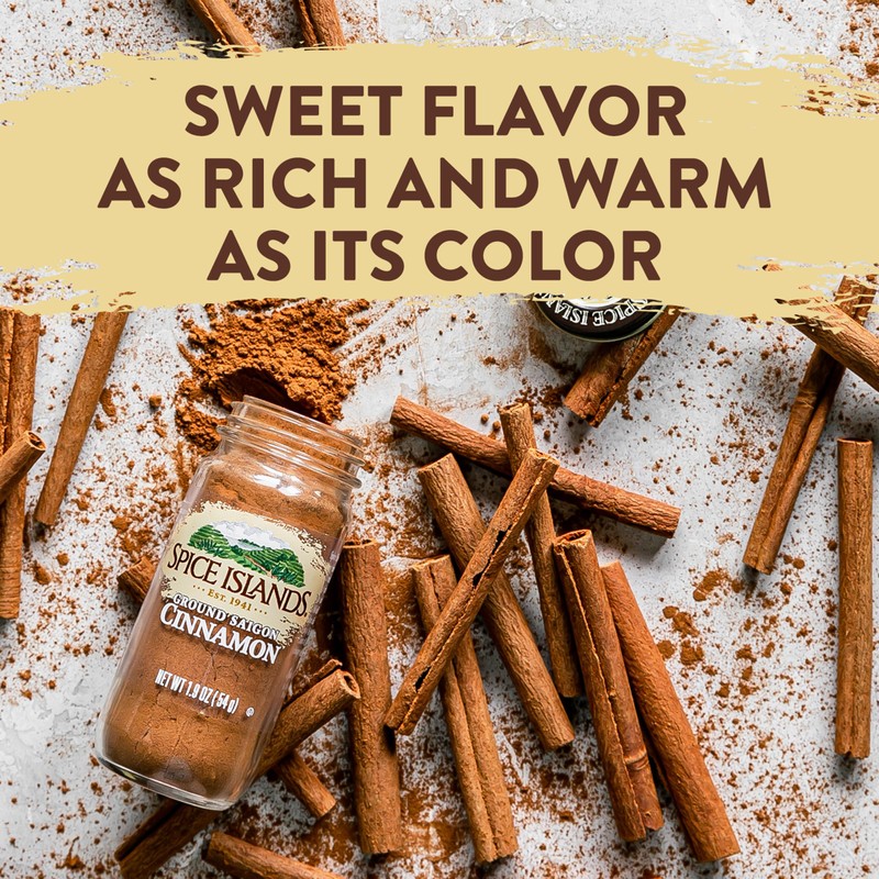 Spice Islands Ground Cinnamon, 1.9 Oz