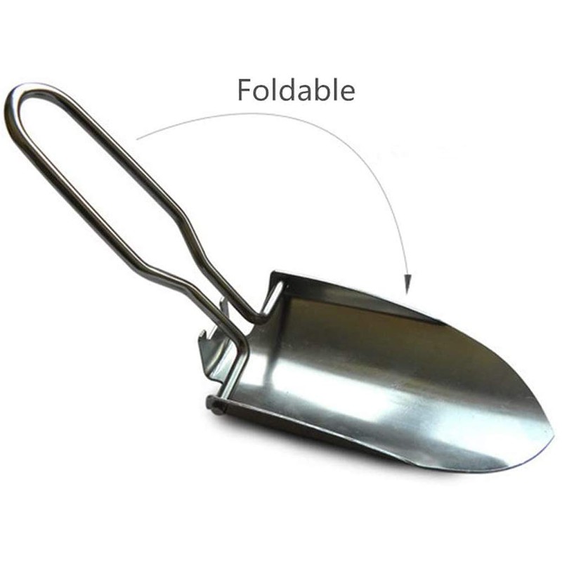 Lightweight Mini Shovels, Stainless Steel Foldable Garden Trowel, Handy Camping