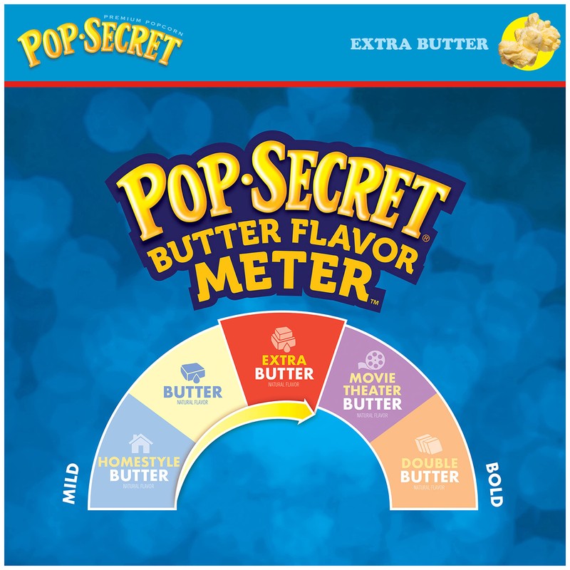 Pop Secret Microwave Popcorn, Extra Butter Flavor, 3.2 Oz Sharing