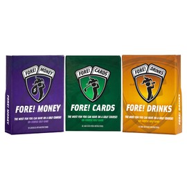 Fore! Cards Game Bundle - 3 On-Course Golf Games, Tons of Fun!