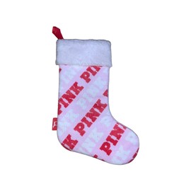 Victoria's Secret Pink Holiday Stocking Color Pink/White/Red New