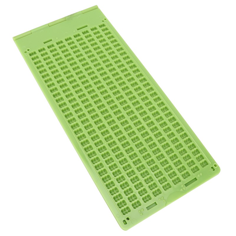 Portable Plastic 9 Lines 30 Cells Braille Writing Slate and