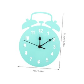 SUPVOX Wooden Alarm Clock for Nordic Style Decorative Wall Clock for Bedroom Kitchen and Office with Scandinavian Aesthetic