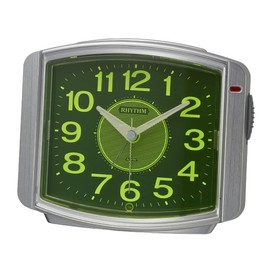 RHYTHM 8RE644SR19 Alarm Clock, Analog, Electronic Alarm, Light, Automatic, Continuous Second Hand