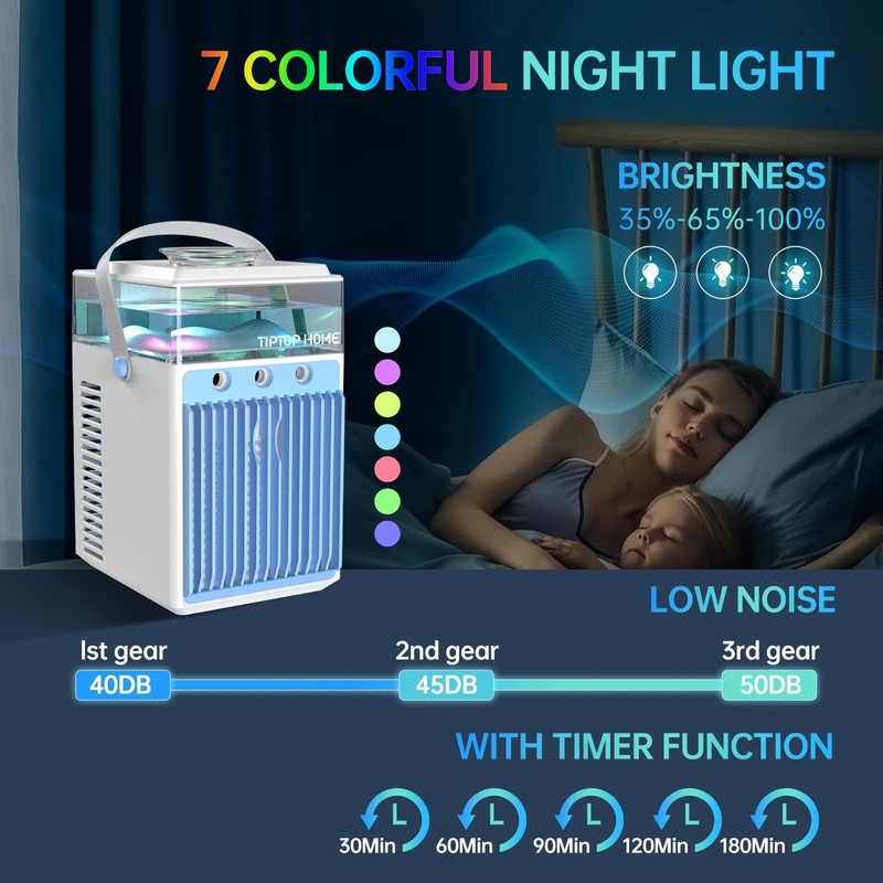 Portable Air Conditioners: 5 in 1 Mini AC Fan with