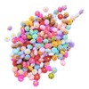 100Pcs 6mm Kawaii Flowers Cabochons Mixed Colors Resin Flat Charms