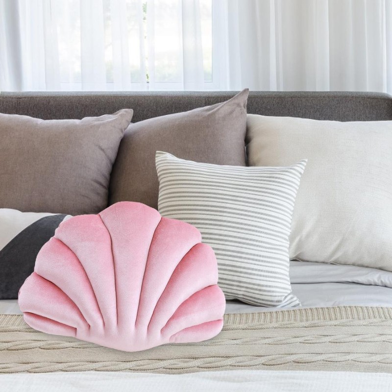 Seashell Pillow Soft Plush Seashell Throw Pillow Soft Sea Shell