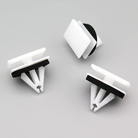 VVO Fasteners- White Plastic Rear Wheel Arch Flares & Moulding Trim Clips for Ford Kuga, (Pack of 10)