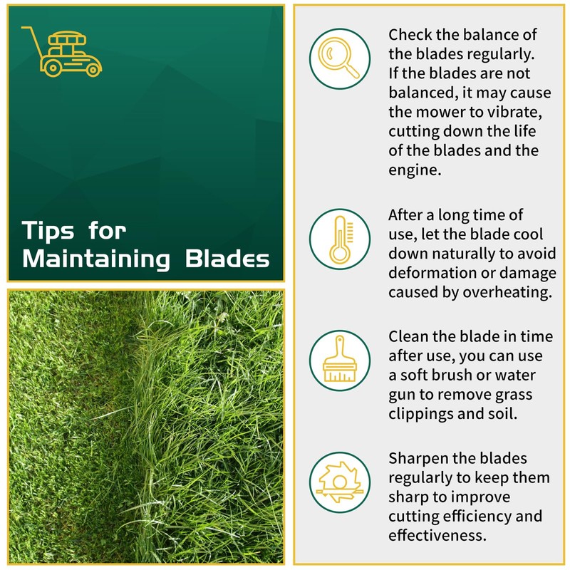 Belleone 5101755 Replacement Lawn Mower Blades for 61" Deck, Fit