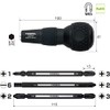 VESSEL BALL GRIP 1/4" Hex. Bit Interchangeable Screwdriver (Bit 3PC.