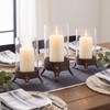 Singhoow Set of 2 Hurricane Glass Candle Holders, Glass Dome