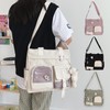 Women's Fashion Cute Shoulder Bag Trendy Contrast Color Messenger Bag